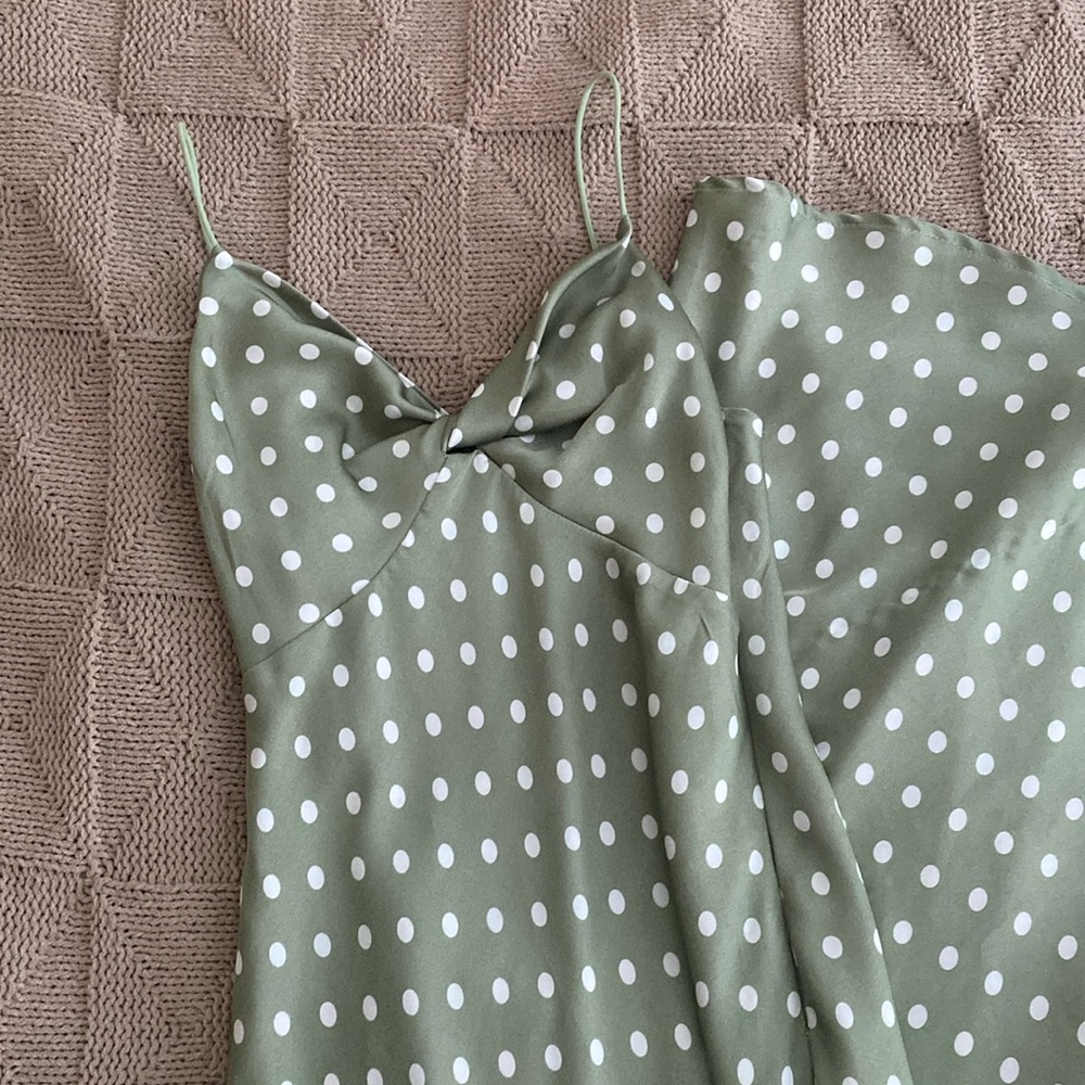 Vergegirl Mint & White Polkadot dress